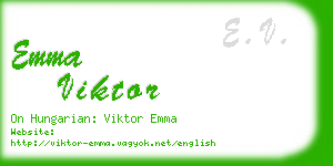 emma viktor business card
